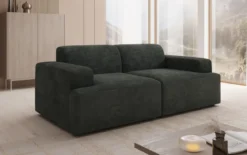 Designer 2 Sitzer Sofa Monza in Cord