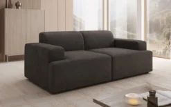 Designer 2 Sitzer Sofa Monza in Samt