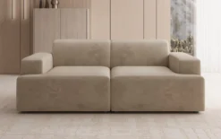 Designer 2 Sitzer Sofa Monza in Samt