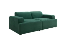 Designer 2 Sitzer Sofa Monza in Samt