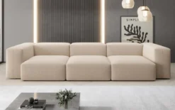 Designer 3 Sitzer Sofa Snug in Bouclé