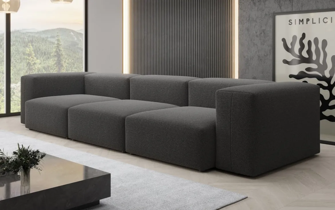 Designer 3 Sitzer Sofa Snug in Bouclé