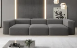 Designer 3 Sitzer Sofa Snug in Bouclé