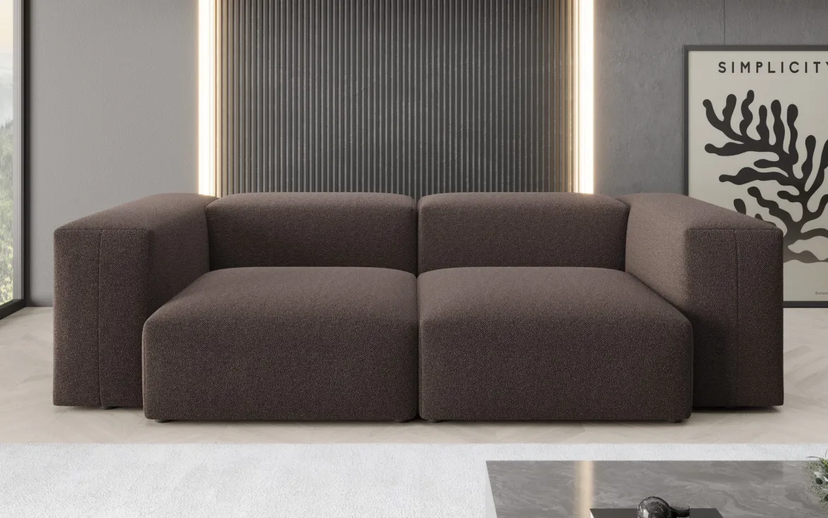 Designer 2 Sitzer Sofa Snug in Bouclé