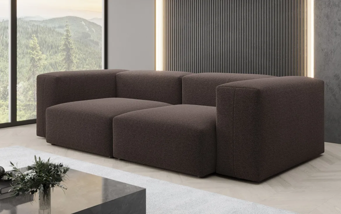 Designer 2 Sitzer Sofa Snug in Bouclé