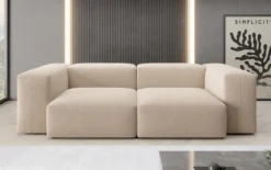 Designer 2 Sitzer Sofa Snug in Bouclé