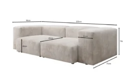 Designer 2 Sitzer Sofa Snug in Cord