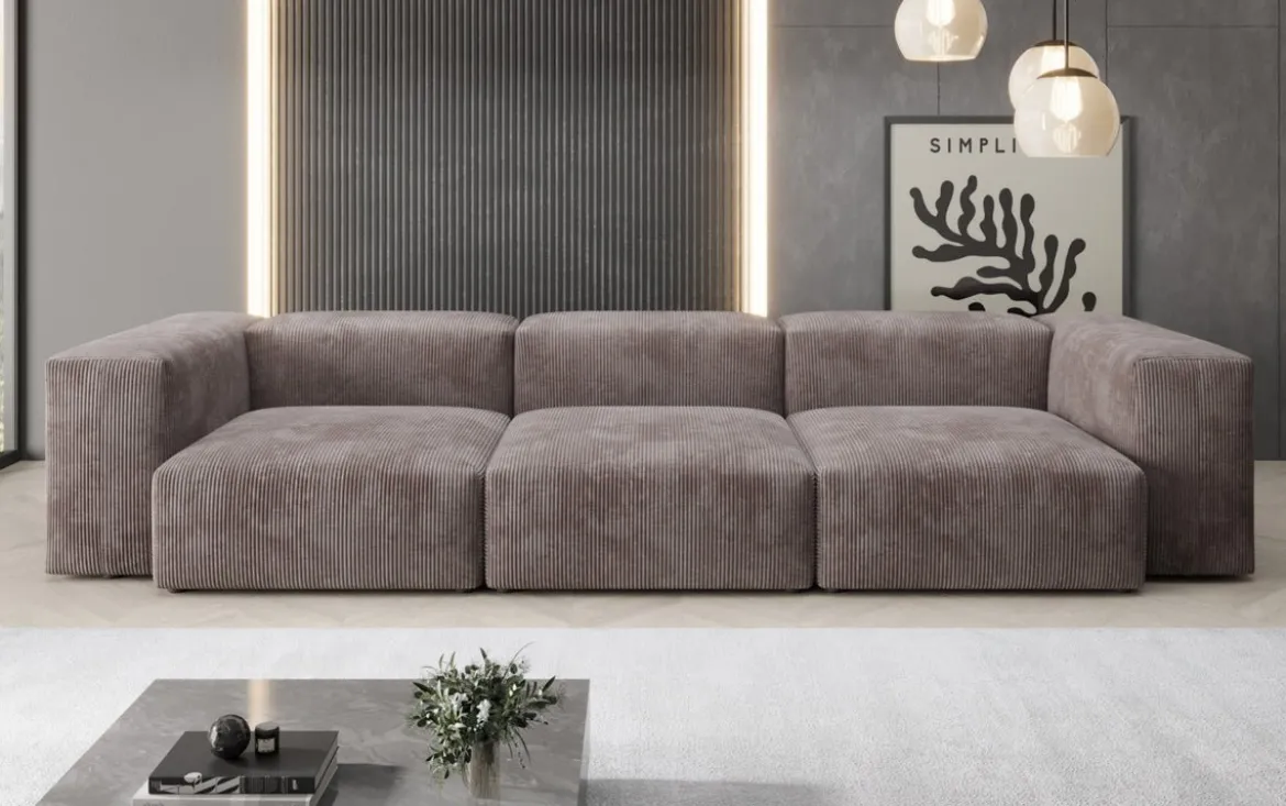 Designer 3 Sitzer Sofa Snug in Cord