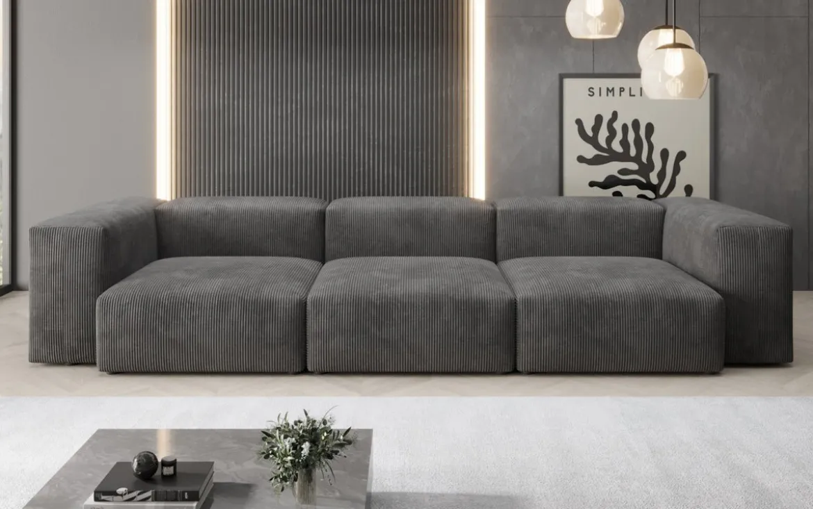 Designer 3 Sitzer Sofa Snug in Cord