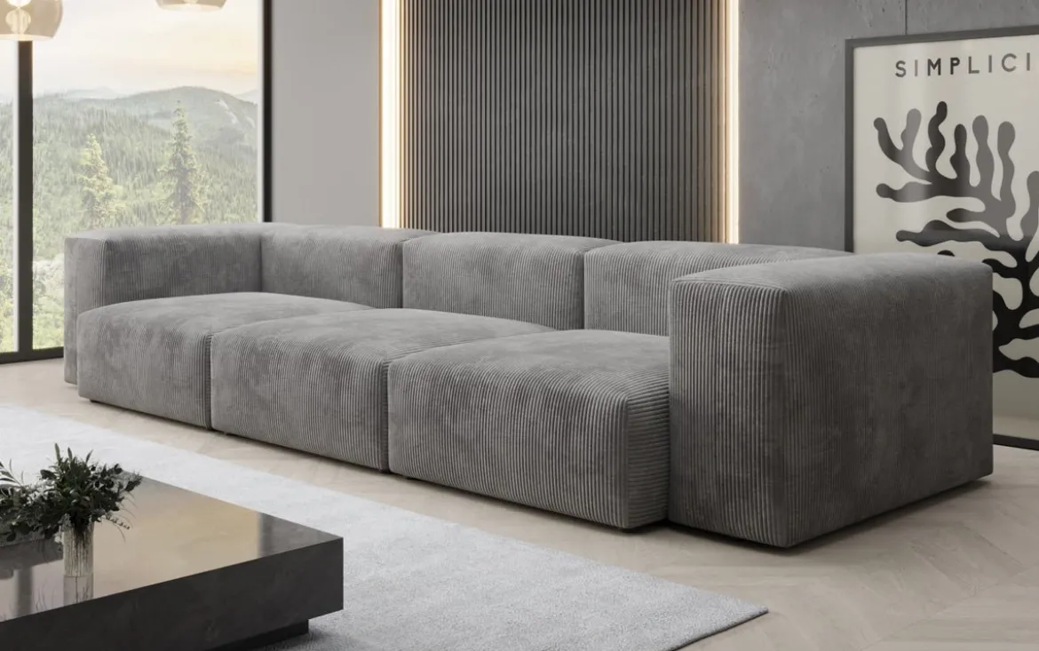 Designer 3 Sitzer Sofa Snug in Cord