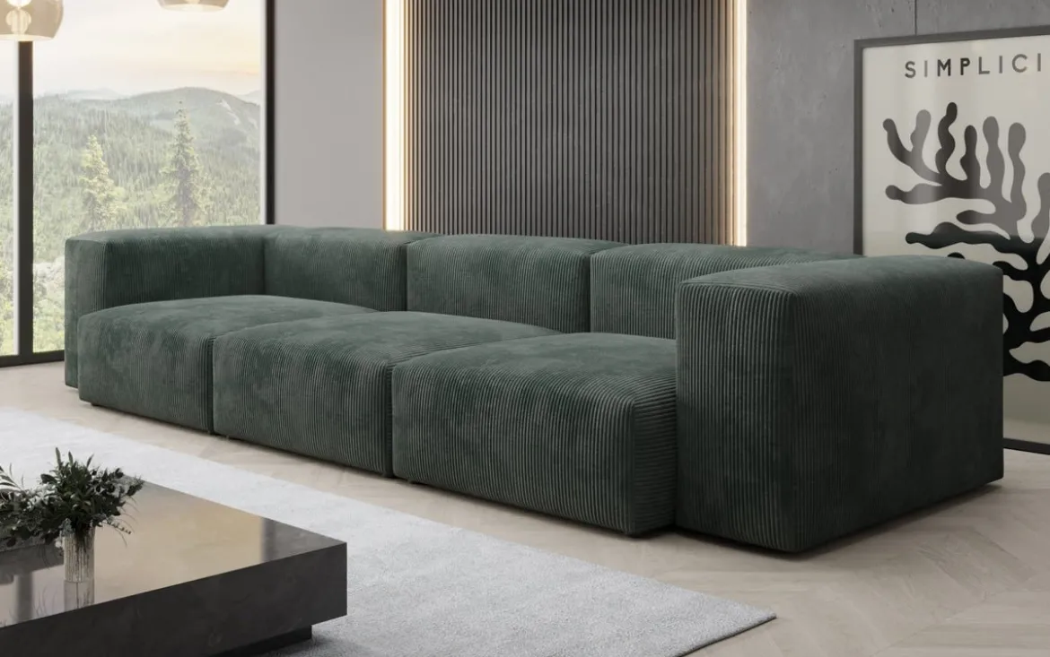 Designer 3 Sitzer Sofa Snug in Cord