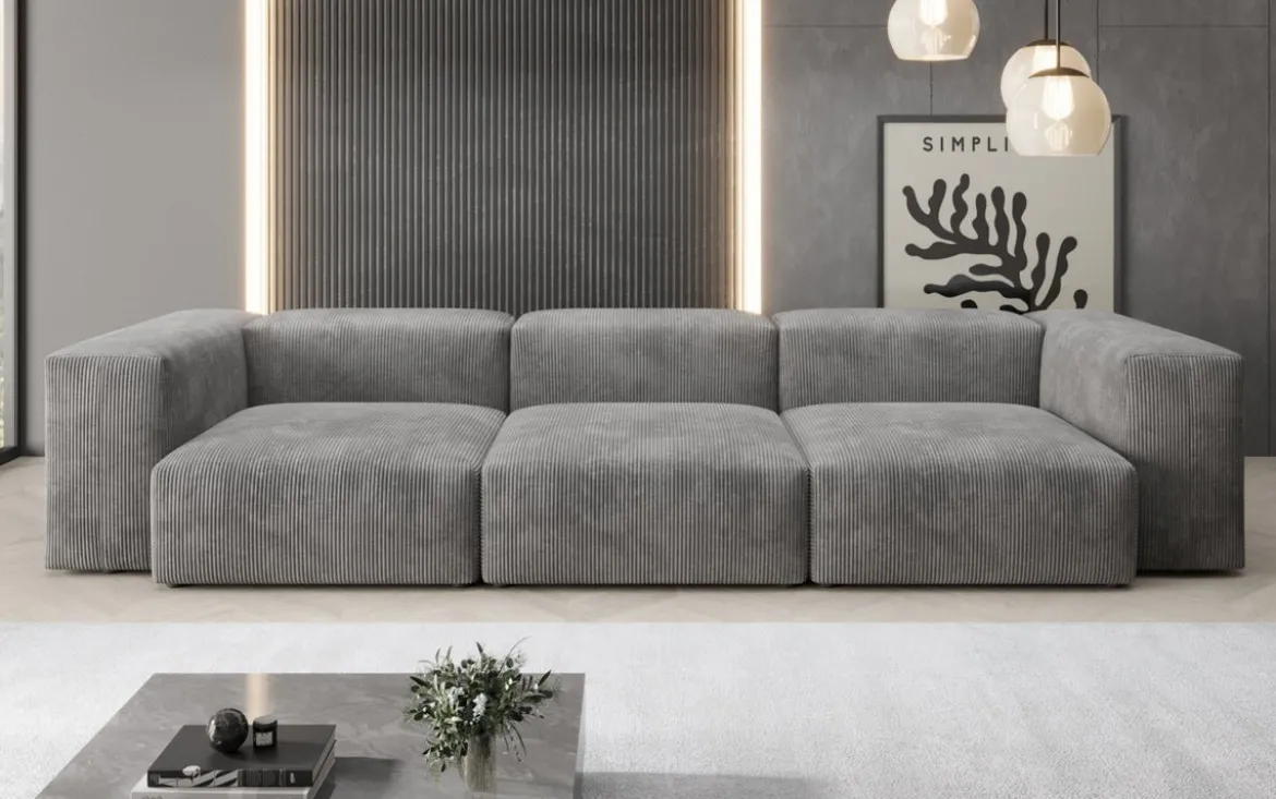Designer 3 Sitzer Sofa Snug in Cord