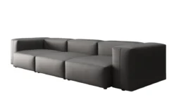Designer 3 Sitzer Sofa Snug in Echtleder