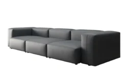Designer 3 Sitzer Sofa Snug in Echtleder