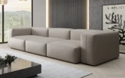 Designer 3 Sitzer Sofa Snug in Echtleder