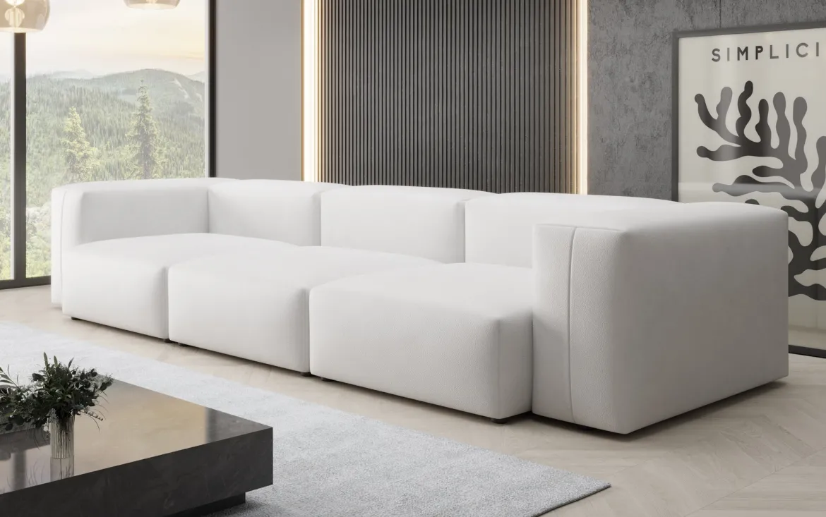 Designer 3 Sitzer Sofa Snug in Echtleder