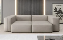 Designer 2 Sitzer Sofa Snug in Echtleder