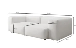 Designer 2 Sitzer Sofa Snug in Echtleder