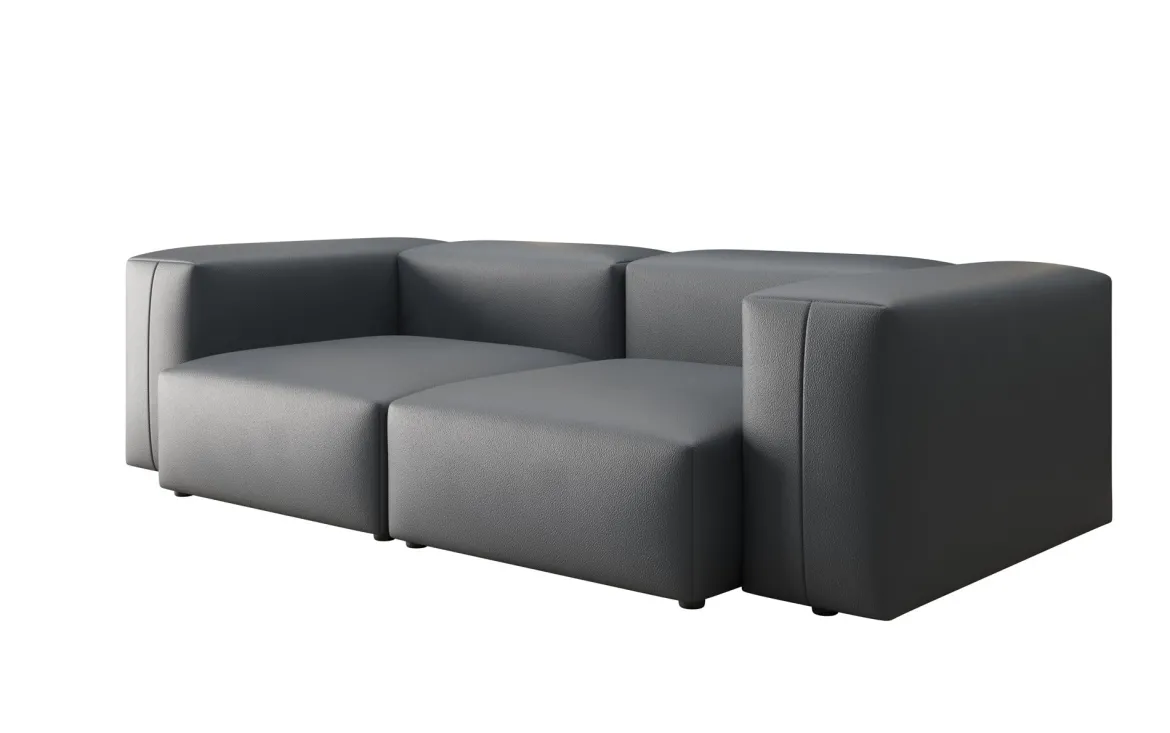 Designer 2 Sitzer Sofa Snug in Echtleder