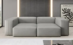 Designer 2 Sitzer Sofa Snug in Echtleder