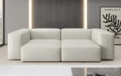 Designer 2 Sitzer Sofa Snug in Echtleder