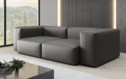 Designer 2 Sitzer Sofa Snug in Echtleder
