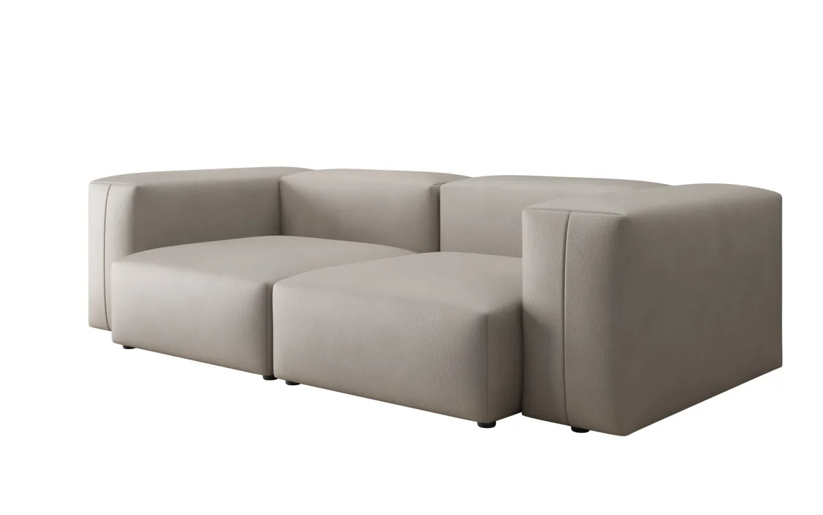 Designer 2 Sitzer Sofa Snug in Echtleder