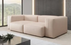 Designer 2 Sitzer Sofa Snug in Echtleder