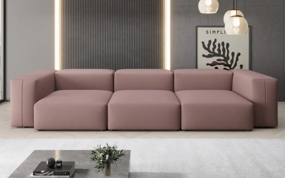 Designer 3 Sitzer Sofa Snug in Stoff