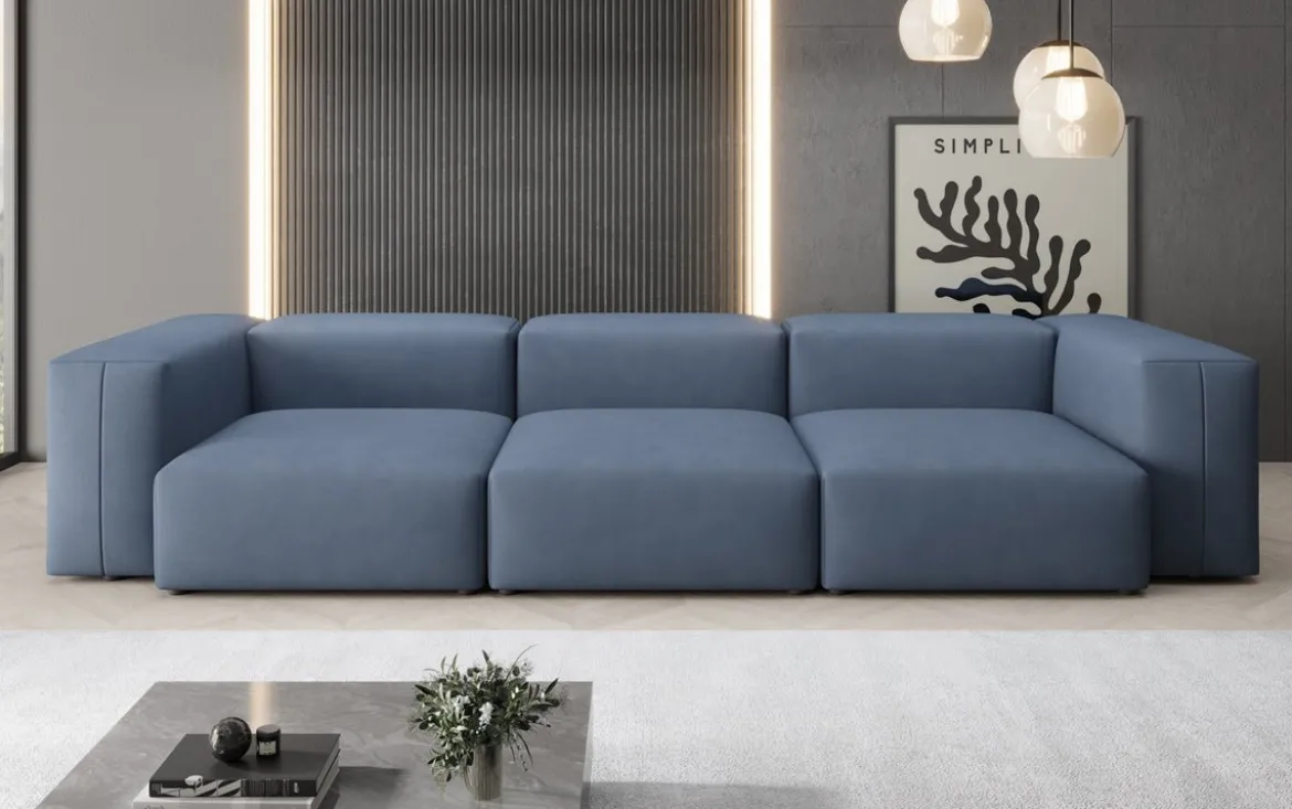 Designer 3 Sitzer Sofa Snug in Stoff