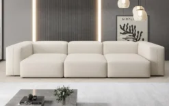 Designer 3 Sitzer Sofa Snug in Stoff