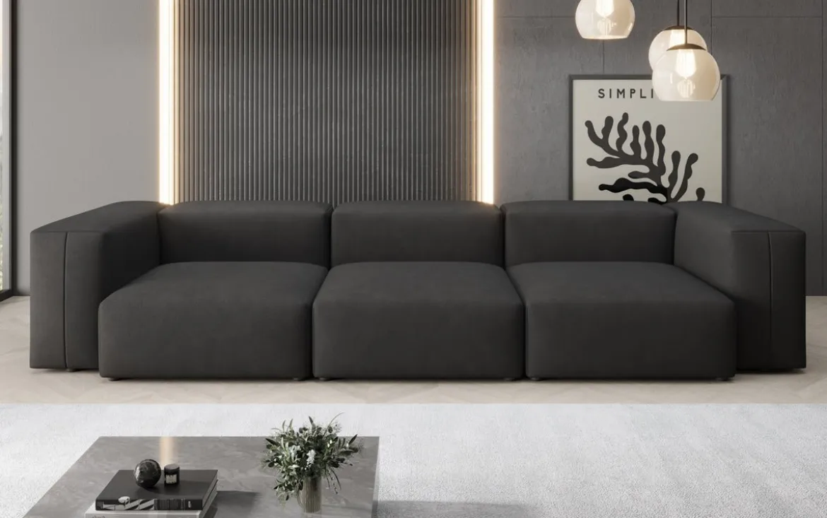 Designer 3 Sitzer Sofa Snug in Stoff