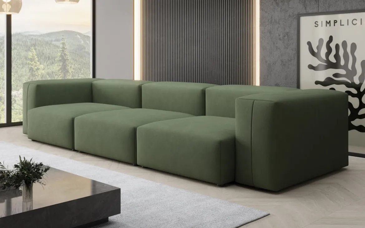 Designer 3 Sitzer Sofa Snug in Stoff