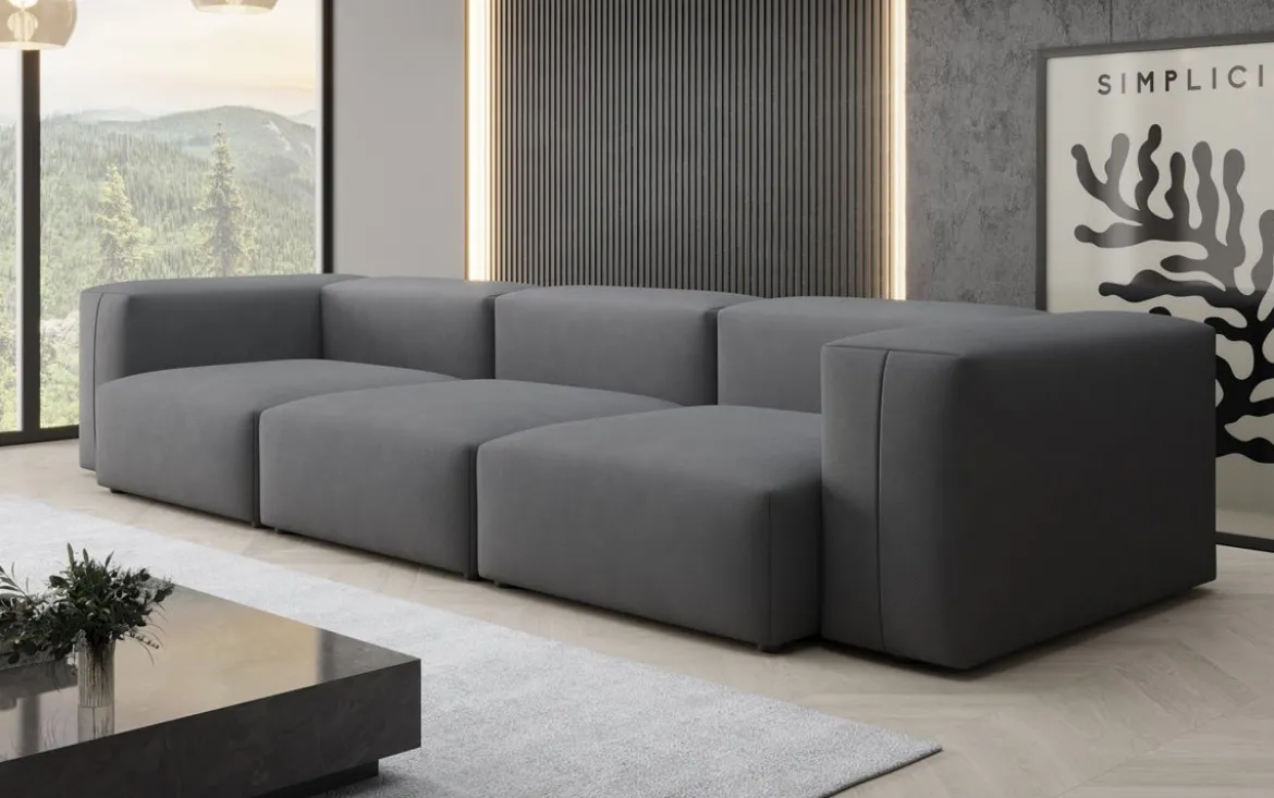 Designer 3 Sitzer Sofa Snug in Stoff