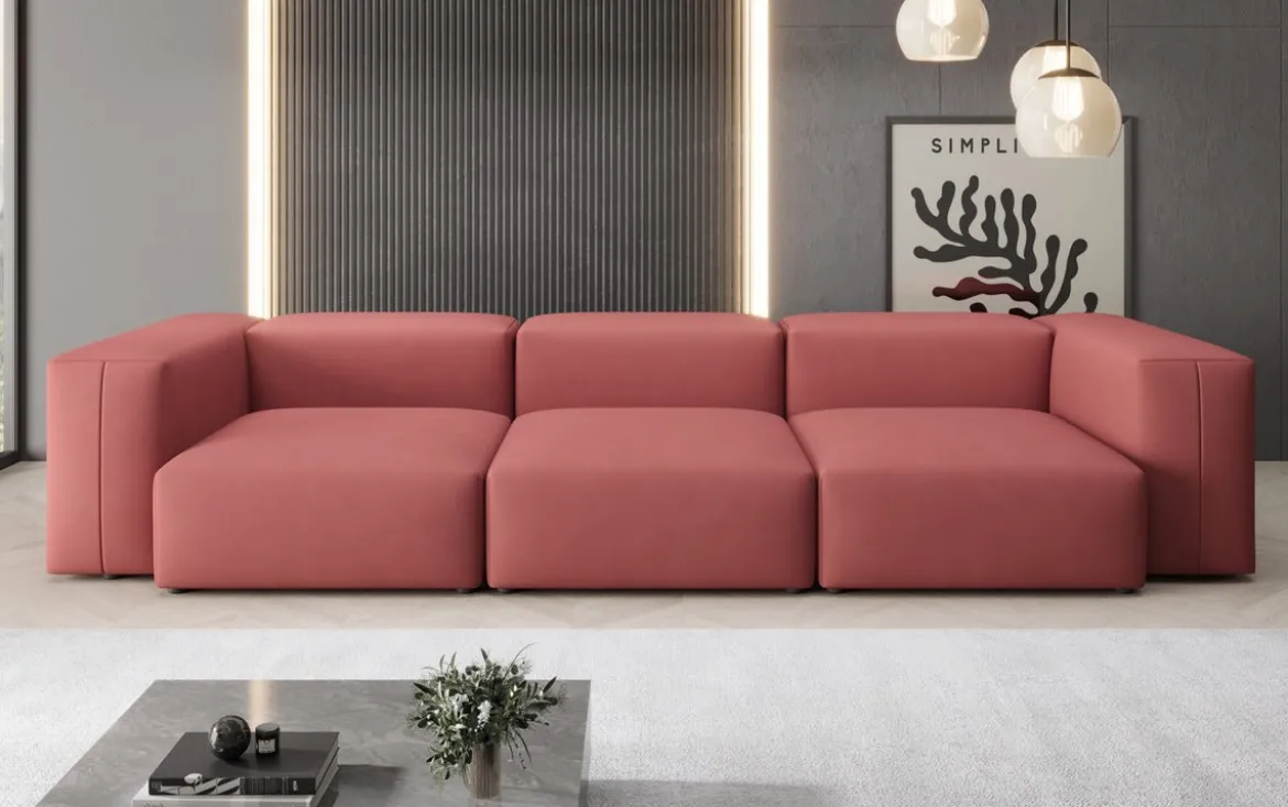 Designer 3 Sitzer Sofa Snug in Stoff