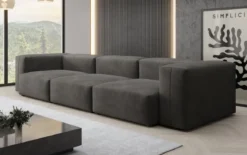Designer 3 Sitzer Sofa Snug in Samt