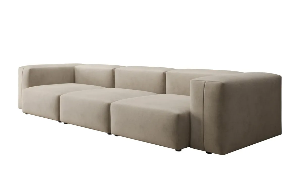 Designer 3 Sitzer Sofa Snug in Samt