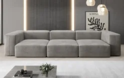 Designer 3 Sitzer Sofa Snug in Samt