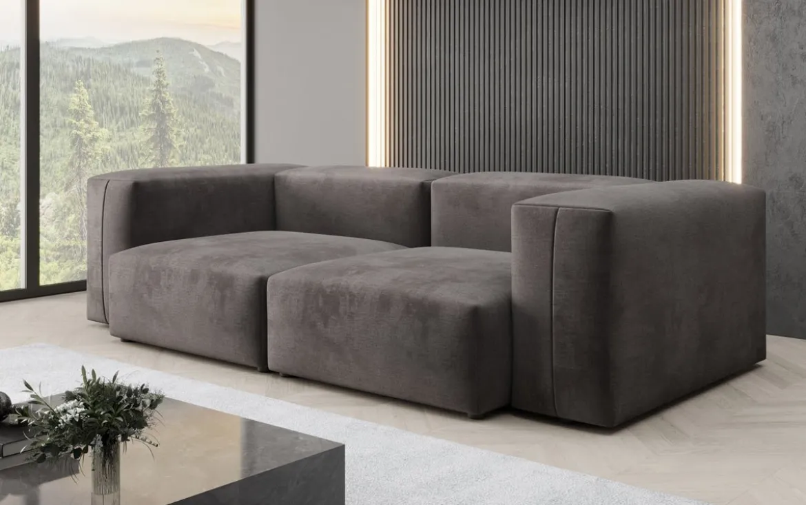 Designer 2 Sitzer Sofa Snug in Samt