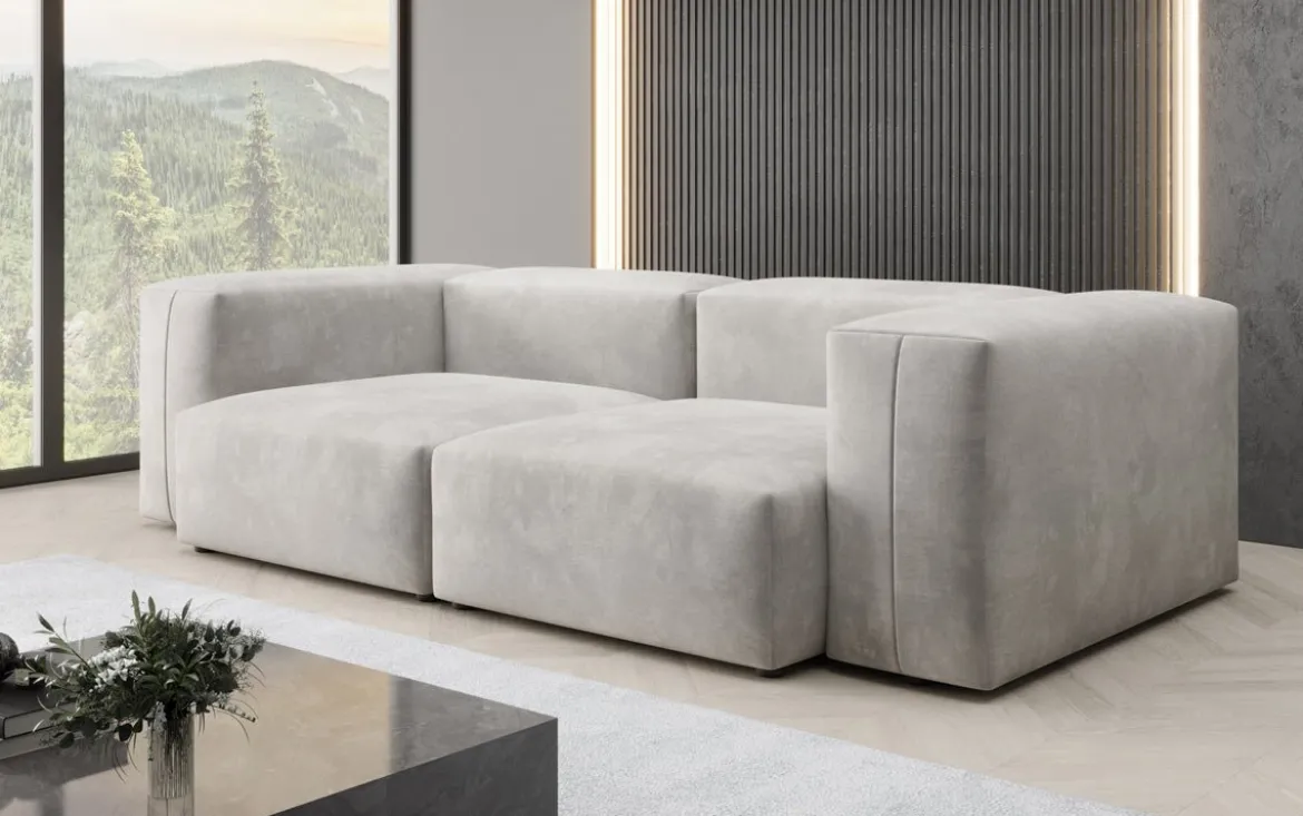 Designer 2 Sitzer Sofa Snug in Samt