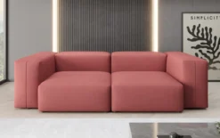Designer 2 Sitzer Sofa Snug in Stoff