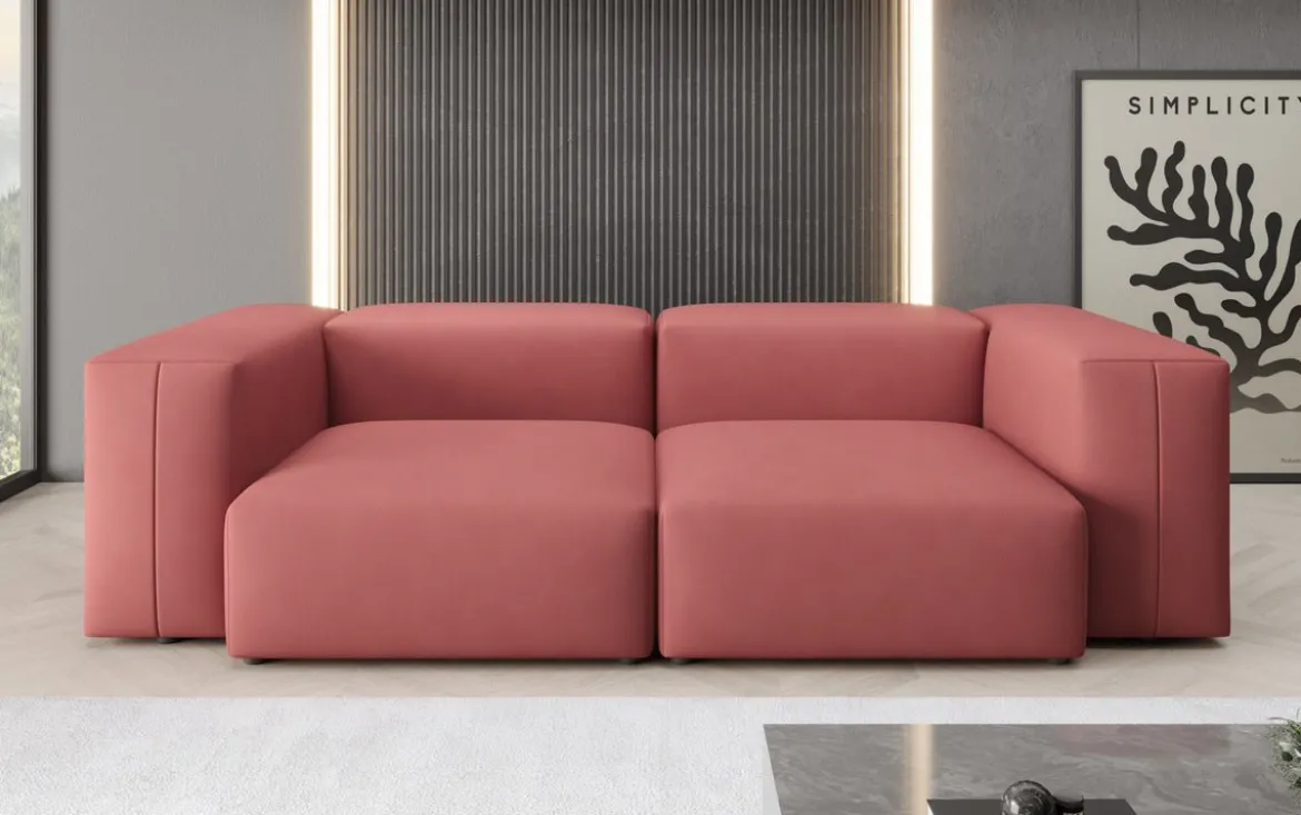 Designer 2 Sitzer Sofa Snug in Stoff