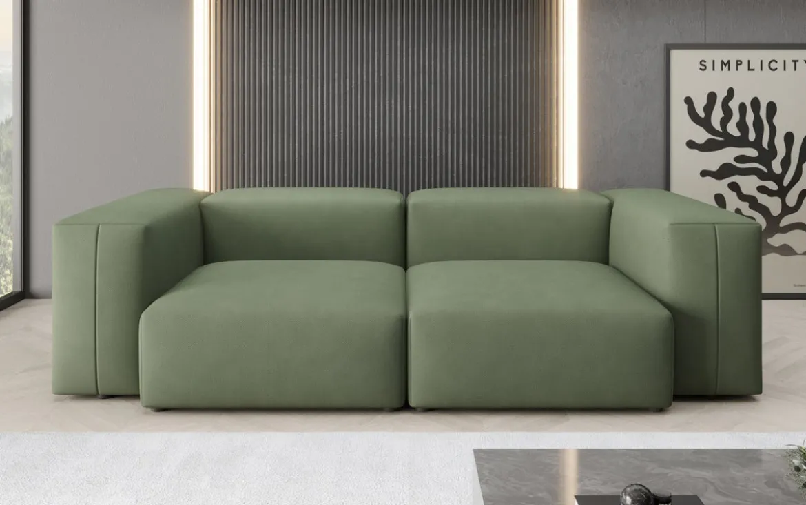 Designer 2 Sitzer Sofa Snug in Stoff