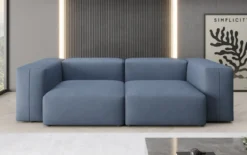 Designer 2 Sitzer Sofa Snug in Stoff