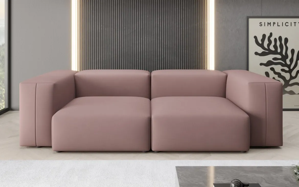 Designer 2 Sitzer Sofa Snug in Stoff