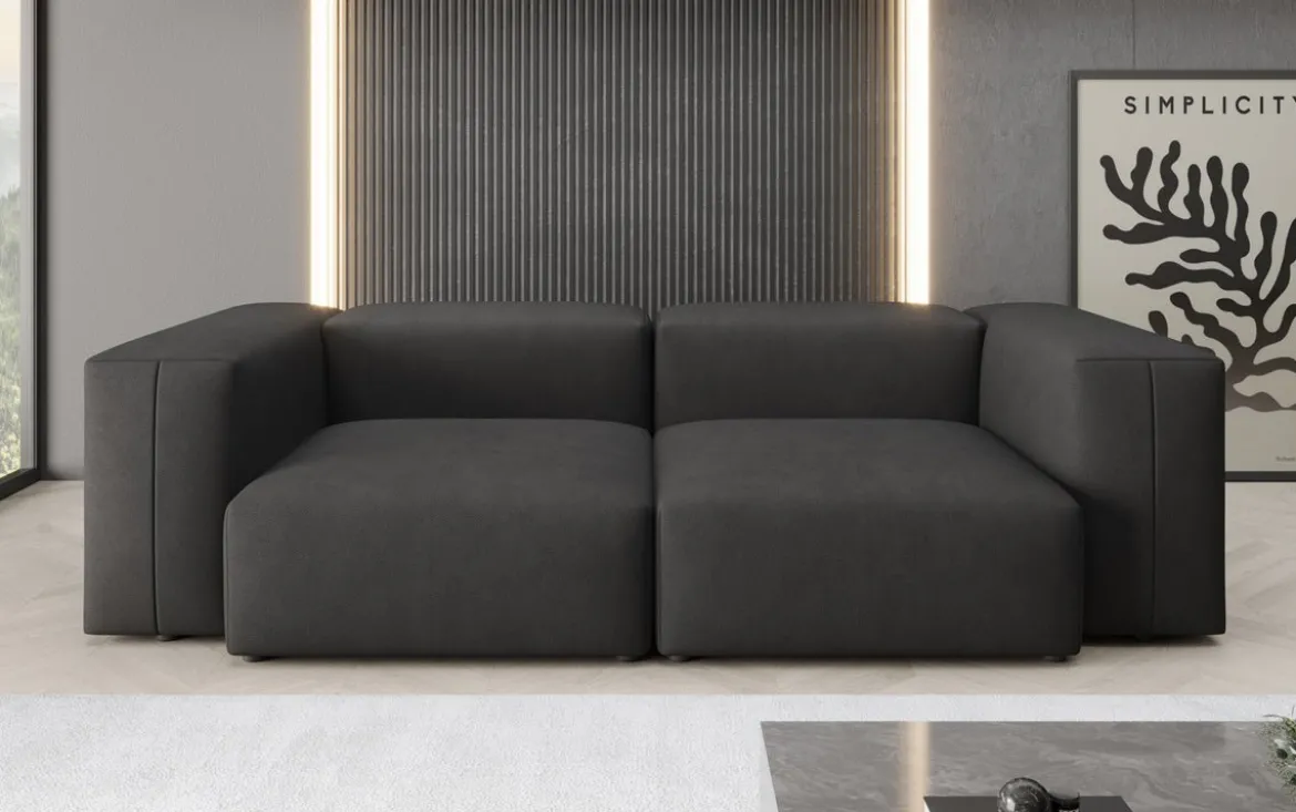 Designer 2 Sitzer Sofa Snug in Stoff