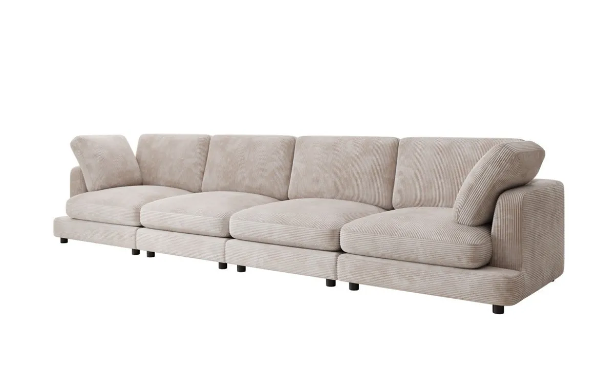 Designer 4 Sitzer Sofa Thalessa in Cord