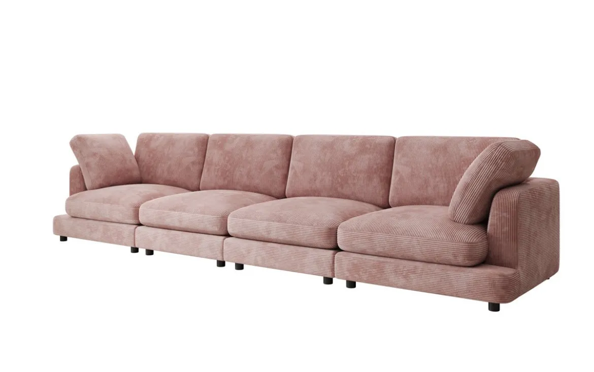 Designer 4 Sitzer Sofa Thalessa in Cord