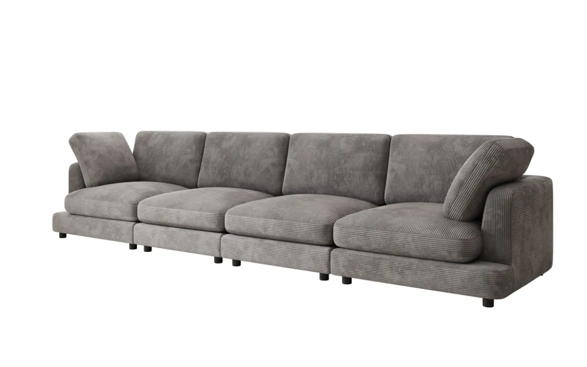 Designer 4 Sitzer Sofa Thalessa in Cord