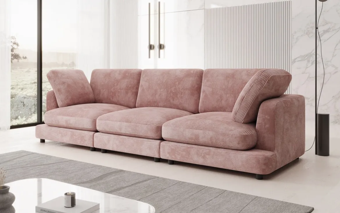 Designer 3 Sitzer Sofa Thalessa in Cord